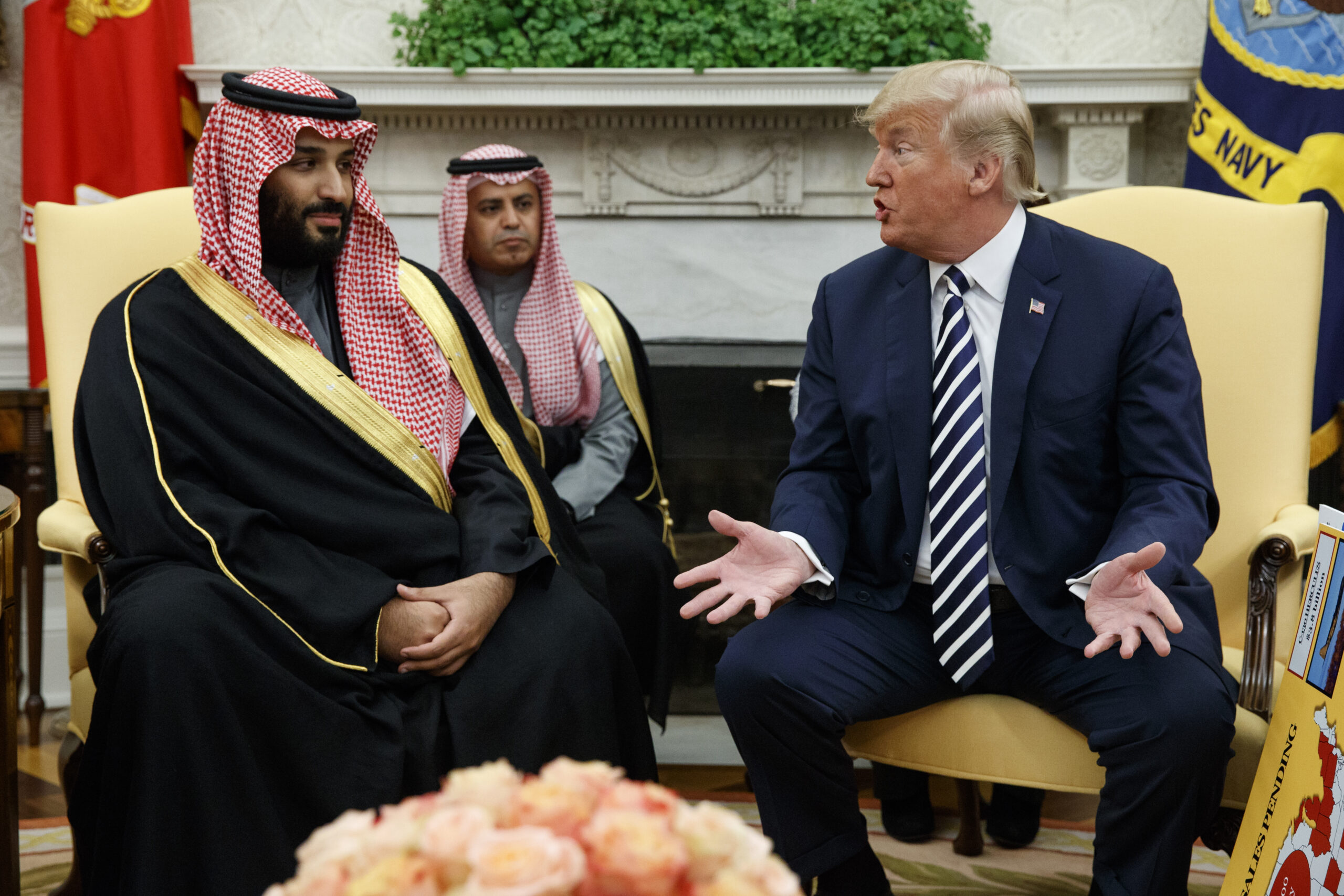 Trump tells Saudi crown prince US has ‘zero tolerance’ for terrorist funding
