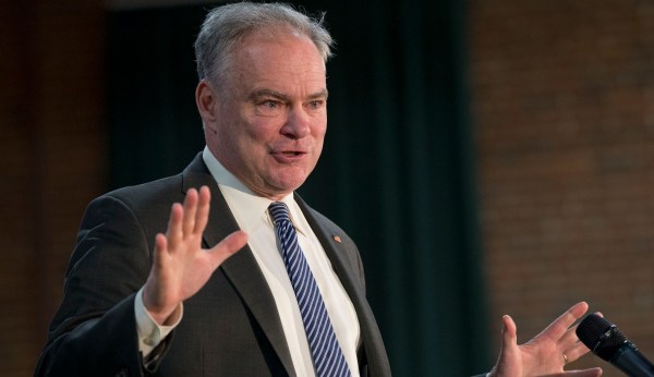 Tim Kaine: Trump’s ‘belligerent’ tweet signals looming US war with Iran