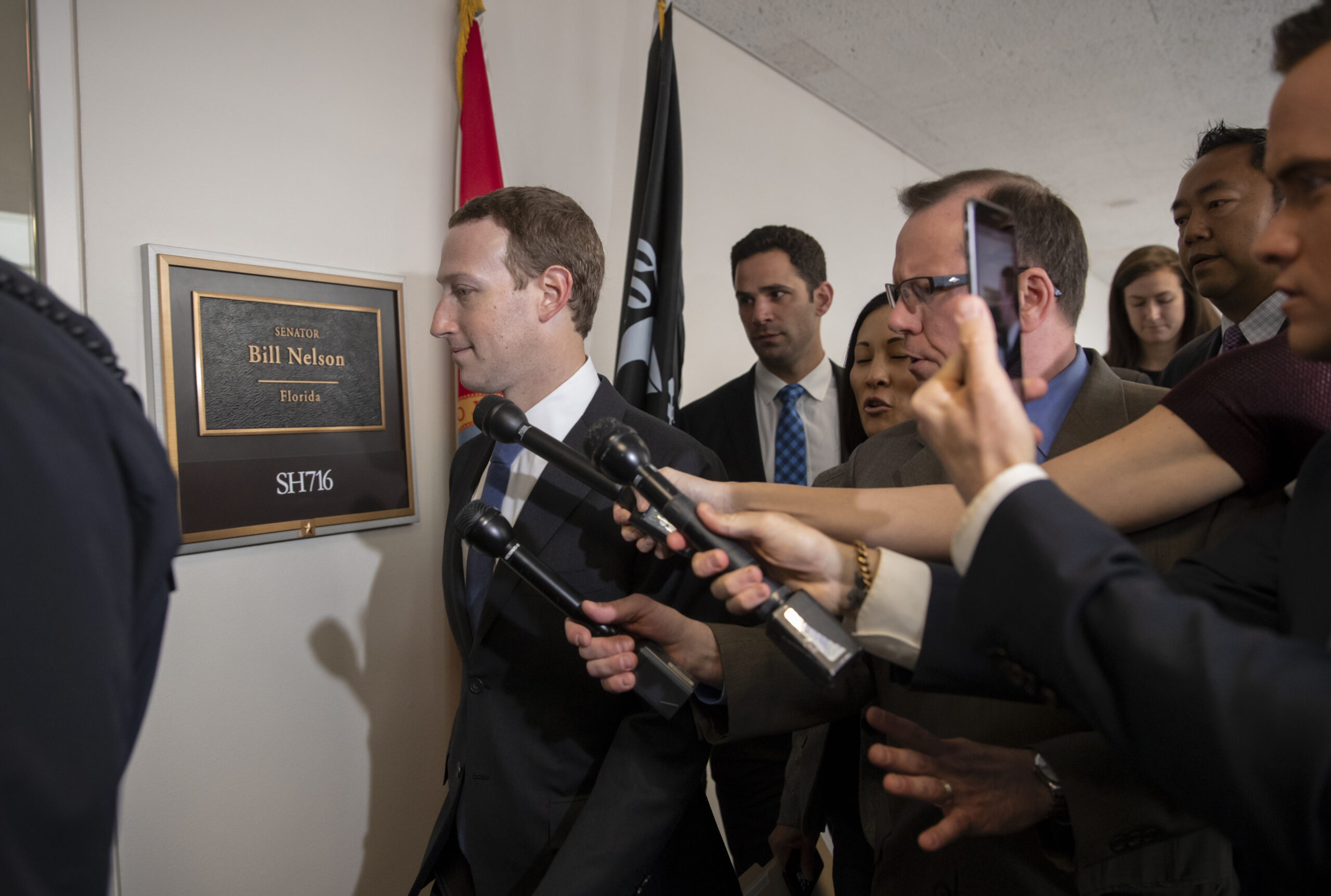 Senate moves Zuckerberg hearing to a bigger room as interest explodes