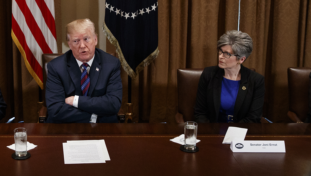 Tariff fears replacing ethanol woes in farm country, says Joni Ernst