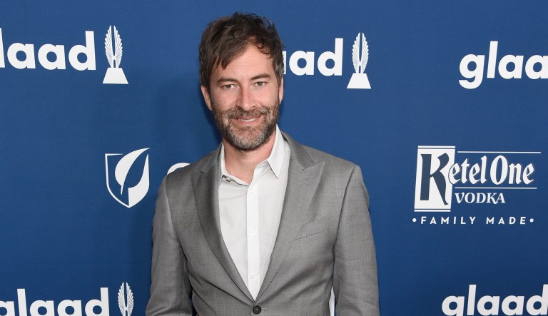 Mark Duplass arrives at the 29th annual GLAAD Media Awards in Beverly Hills, Calif. 