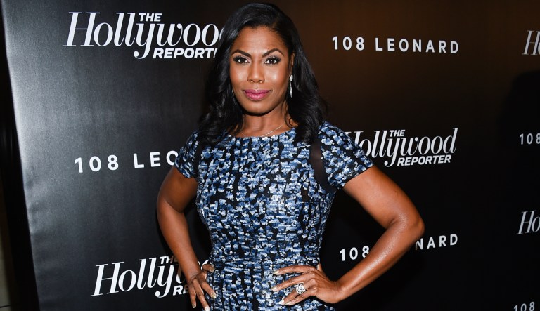 Television personality Omarosa Manigault attends The Hollywood Reporter's annual 35 Most Powerful People in Media event at The Pool on Thursday, April 12, 2018, in New York. 