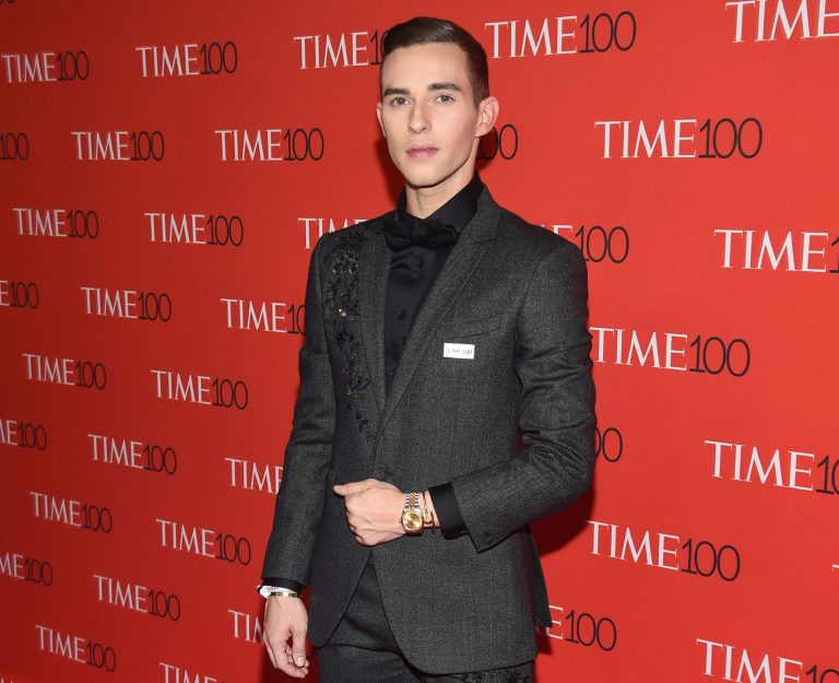 Figure skater Adam Rippon is pictured at an event in New York.