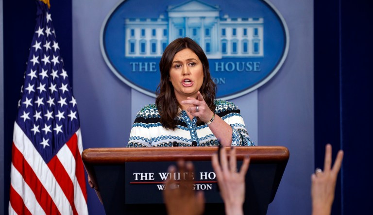 WATCH LIVE: Sarah Sanders holds first briefing since 3 detainees released from North Korea