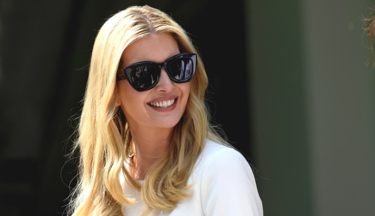 Ivanka Trump attends an event in the Rose Garden of the White House in Washington, D.C.