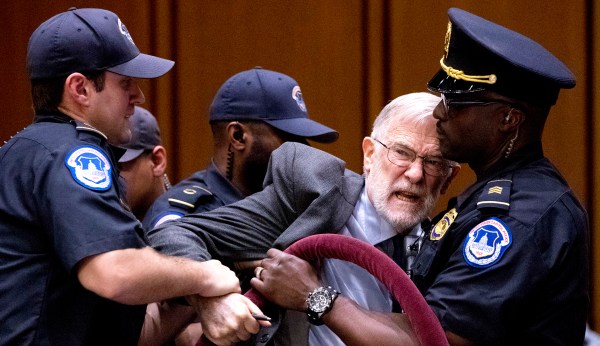 CIA veteran tackled at Gina Haspel hearing charged with resisting arrest