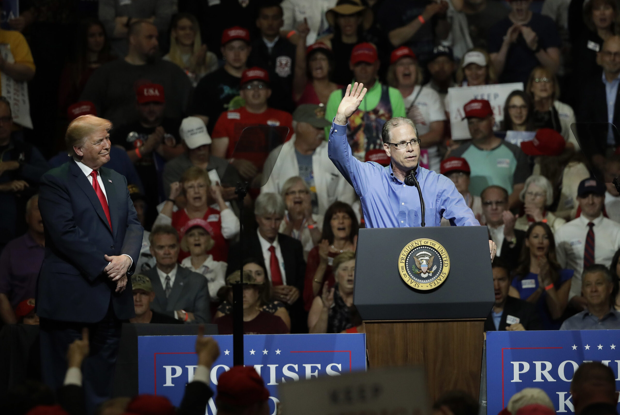 Trump’s role elevated in Indiana Senate race for GOP’s Braun