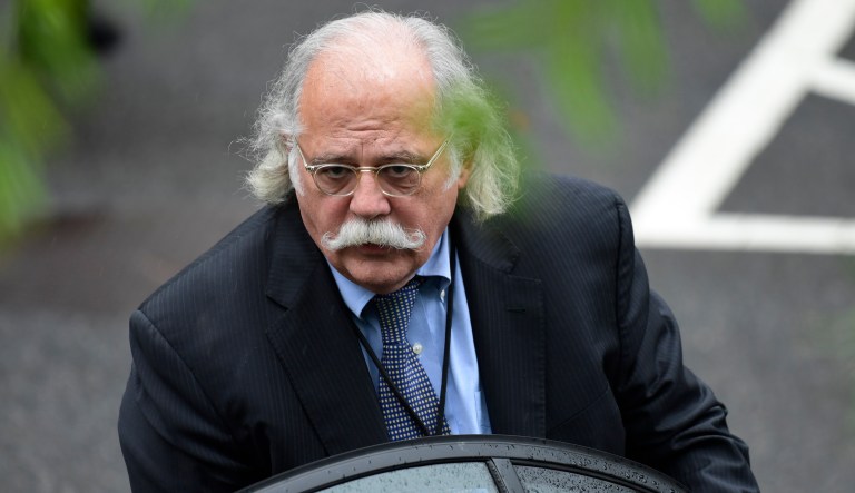 White House lawyer Ty Cobb gets into his car at the White House in Washington, Thursday, May 17, 2018.