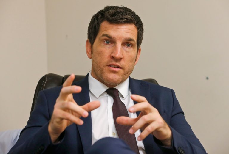 Former Rep. Scott Taylor speaks during an interview.