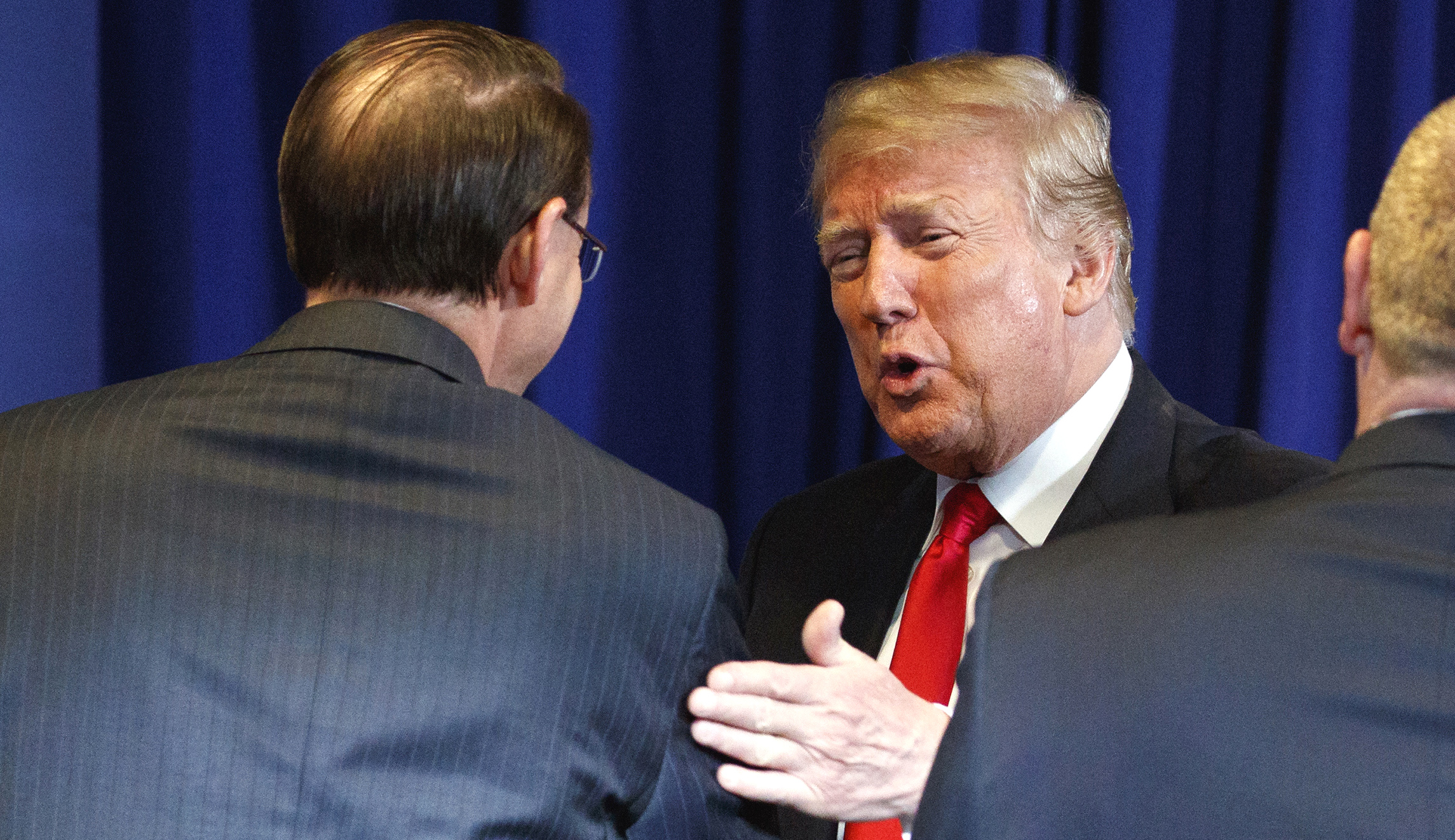 WATCH: Trump, Rosenstein exchange rare public praise at immigration event