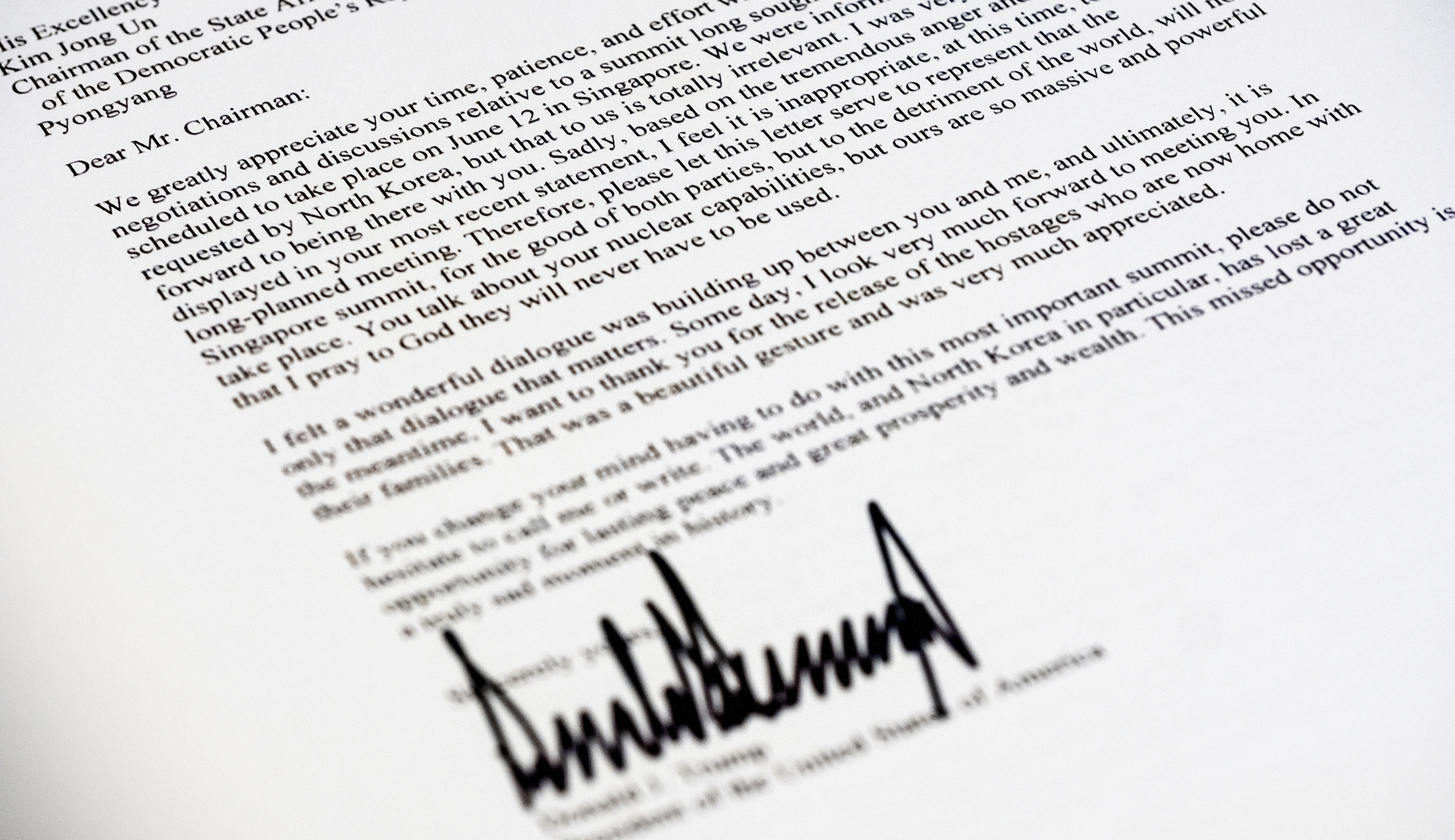 The letter Trump should send to Kim Jong Un