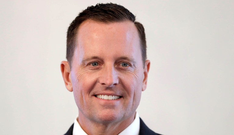 The U.S. Ambassador to Germany, Richard Allen Grenell, poses for the media prior to his akkreditation by German President Frank-Walter Steinmeier at the Bellevue palace in Berlin, Germany.