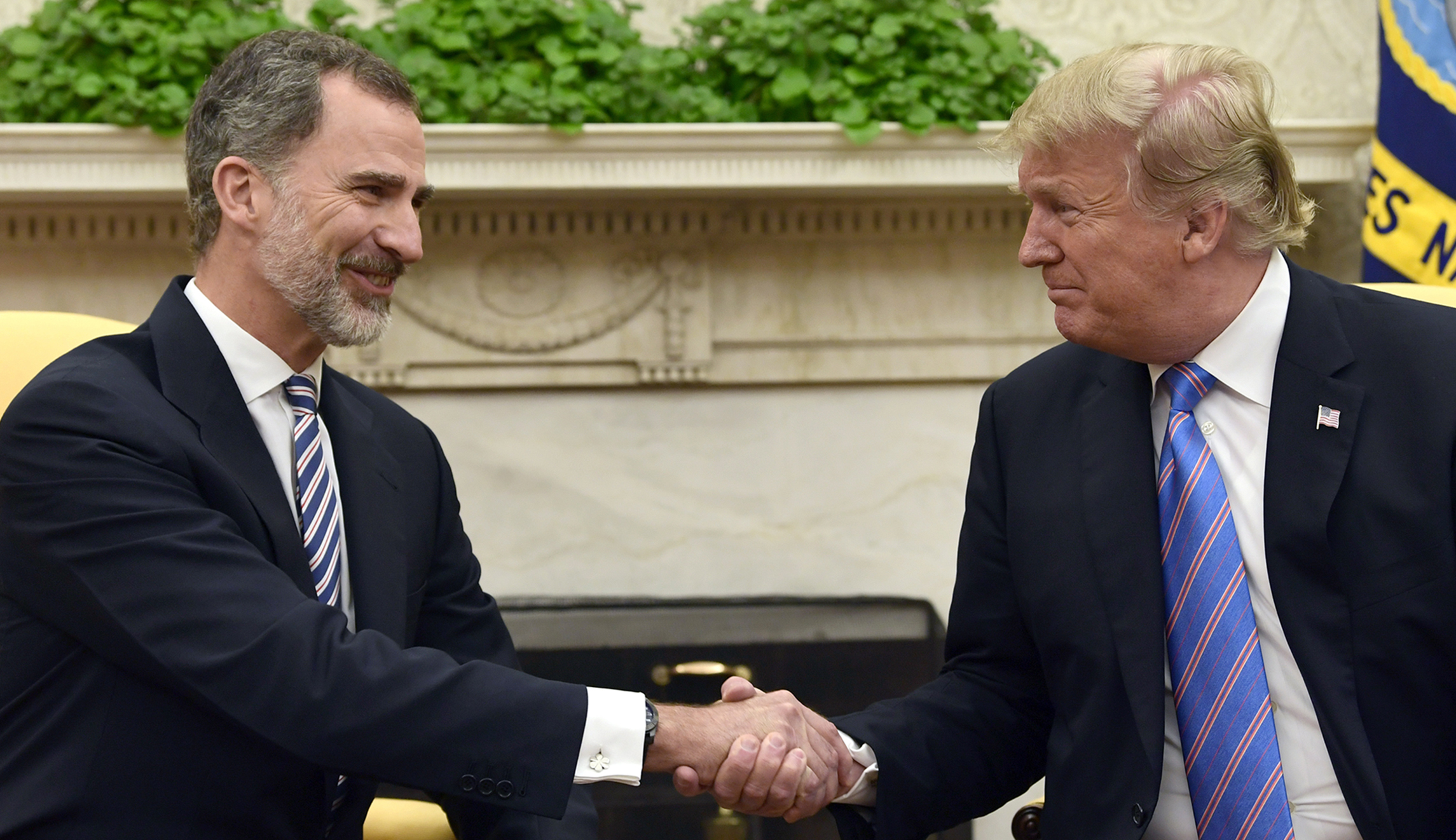Trump talks energy security with king of Spain
