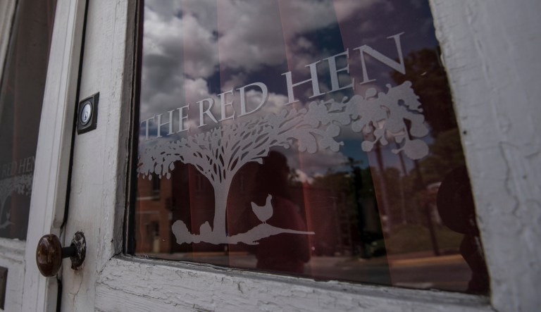 White House press secretary Sarah Sanders was booted from the Red Hen Restaurant in downtown Lexington, Va.,  because she works for President Trump.