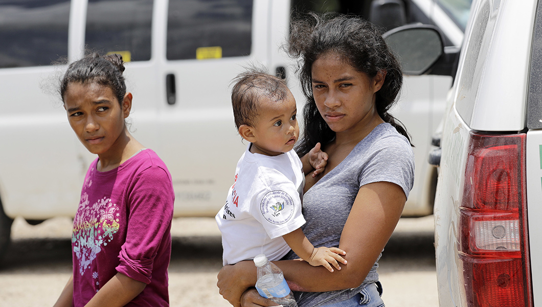 Illegal immigrants apprehended during media ride-along with Border Patrol