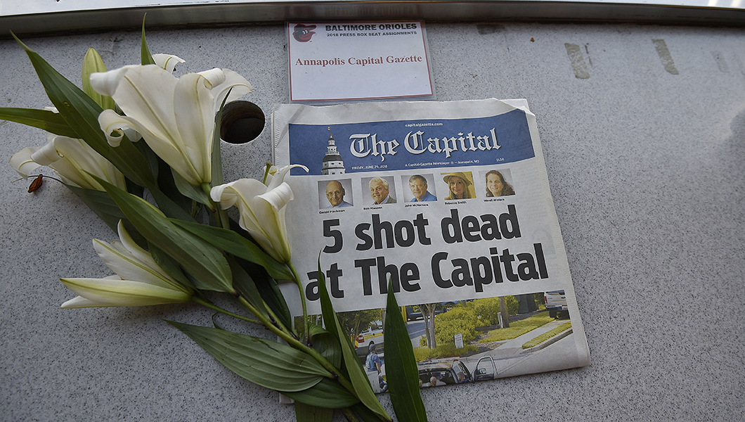 WATCH: Baltimore Orioles hold moment of silence for Capital Gazette shooting victims