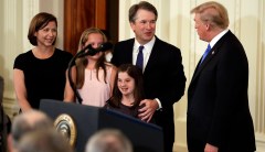 No, Brett Kavanaugh did not argue that a sitting president is above the law