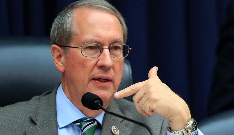 House Judiciary Committee Chairman Bob Goodlatte, R-Va., questions witness FBI Deputy Assistant Director Peter Strzok, during a joint hearing on "oversight of FBI and Department of Justice actions surrounding the 2016 election" on Capitol Hill in Washington, Thursday, July 12, 2018.