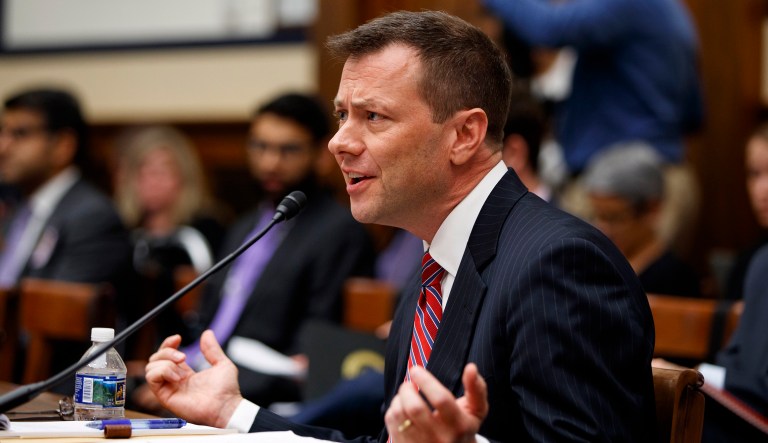 FBI Deputy Assistant Director Peter Strzok testifies before a House Judiciary Committee joint hearing in 2018.