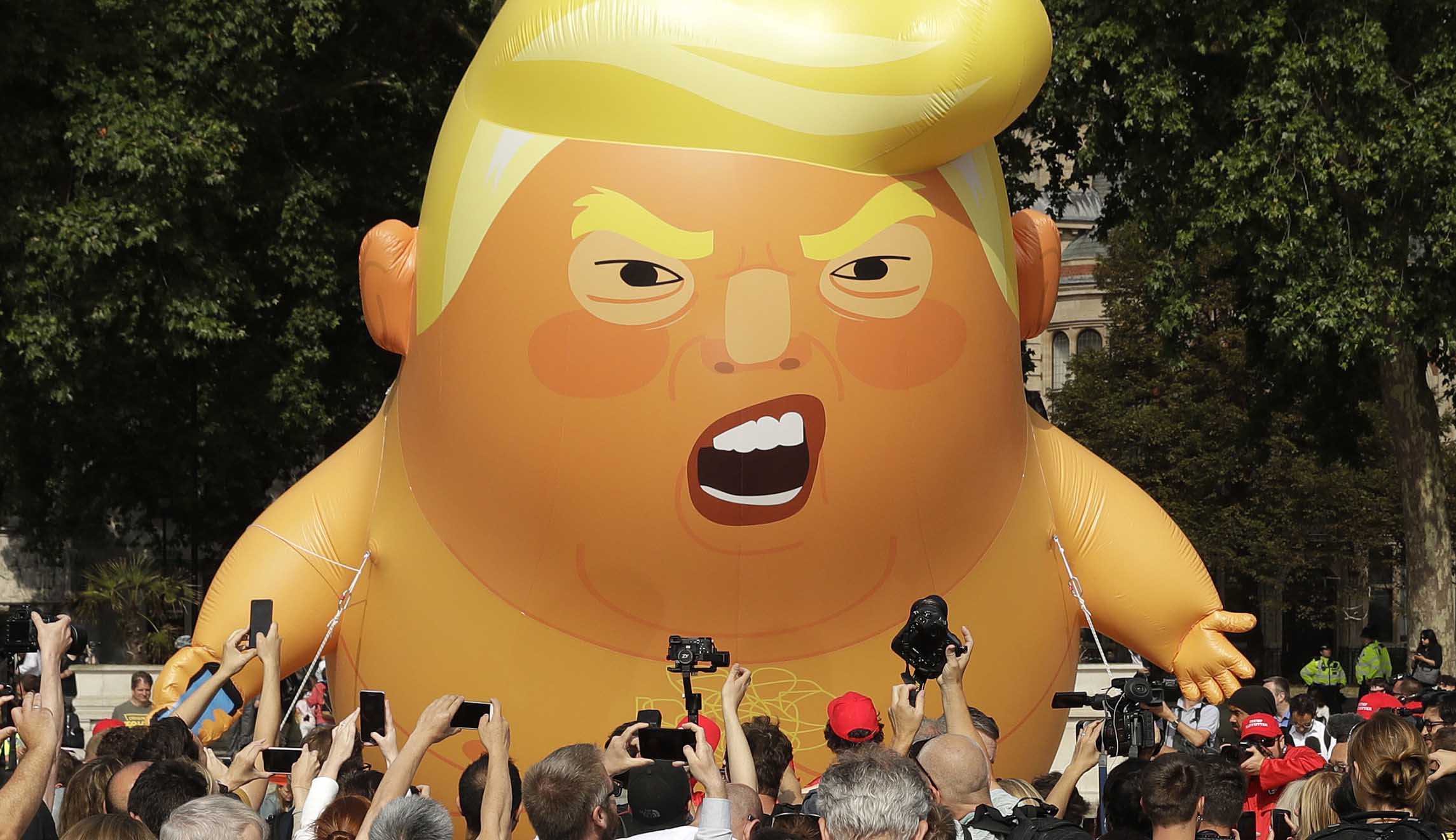 Group wants to protest president's July 4 speech with 'Baby Trump' balloon