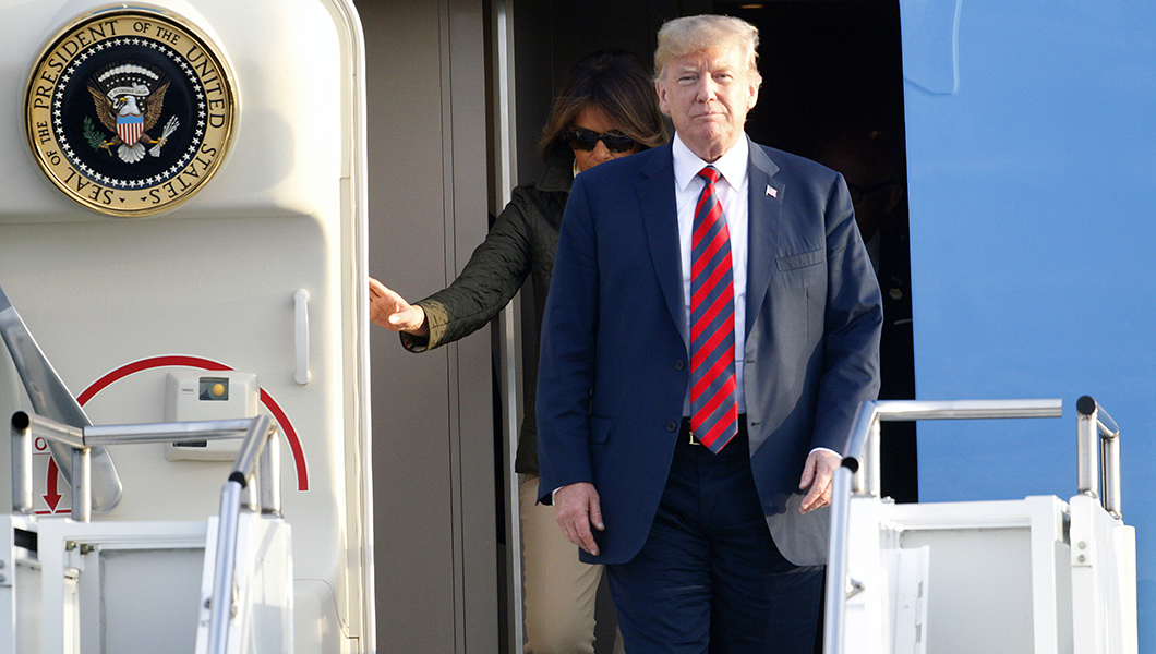 Trump spending Saturday at his golf course in Scotland