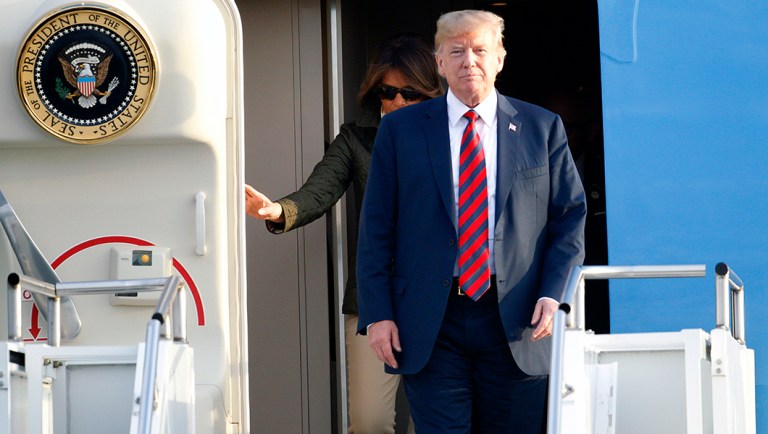 Trump spending Saturday at his golf course in Scotland