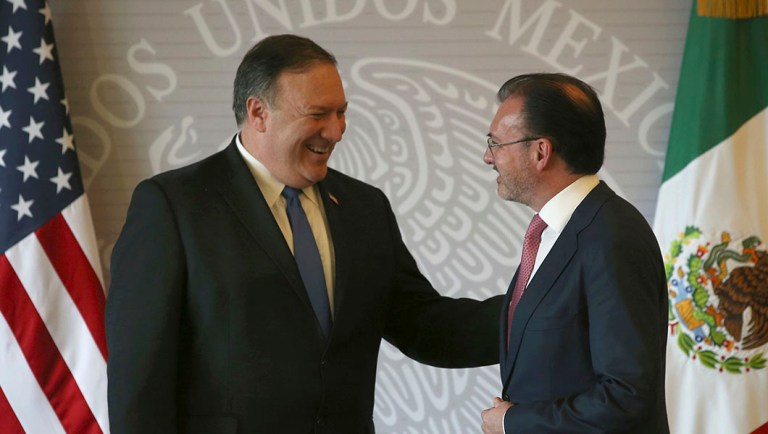 Mike Pompeo feels pressure to reunite migrant families during visit to Mexico