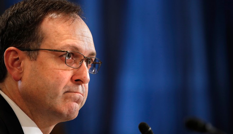 Acting Veterans Affairs (VA) Secretary Peter O'Rourke, attends a House Veterans Affairs subcommittee hearing about the Accountability and Whistleblower Protection Act, Tuesday, July 17, 2018, on Capitol Hill in Washington.
