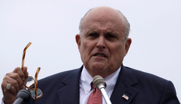 Rudy Giuliani, an attorney for President Trump, in New Hampshire, in Portsmouth, N.H., Wednesday, Aug. 1, 2018. 