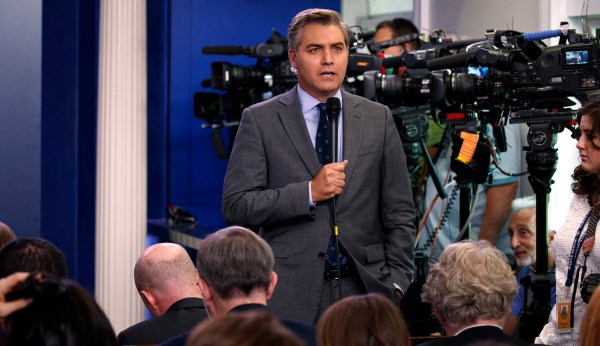 Jim Acosta thinks Trump is inviting him to ask a question when he calls CNN ‘fake news’
