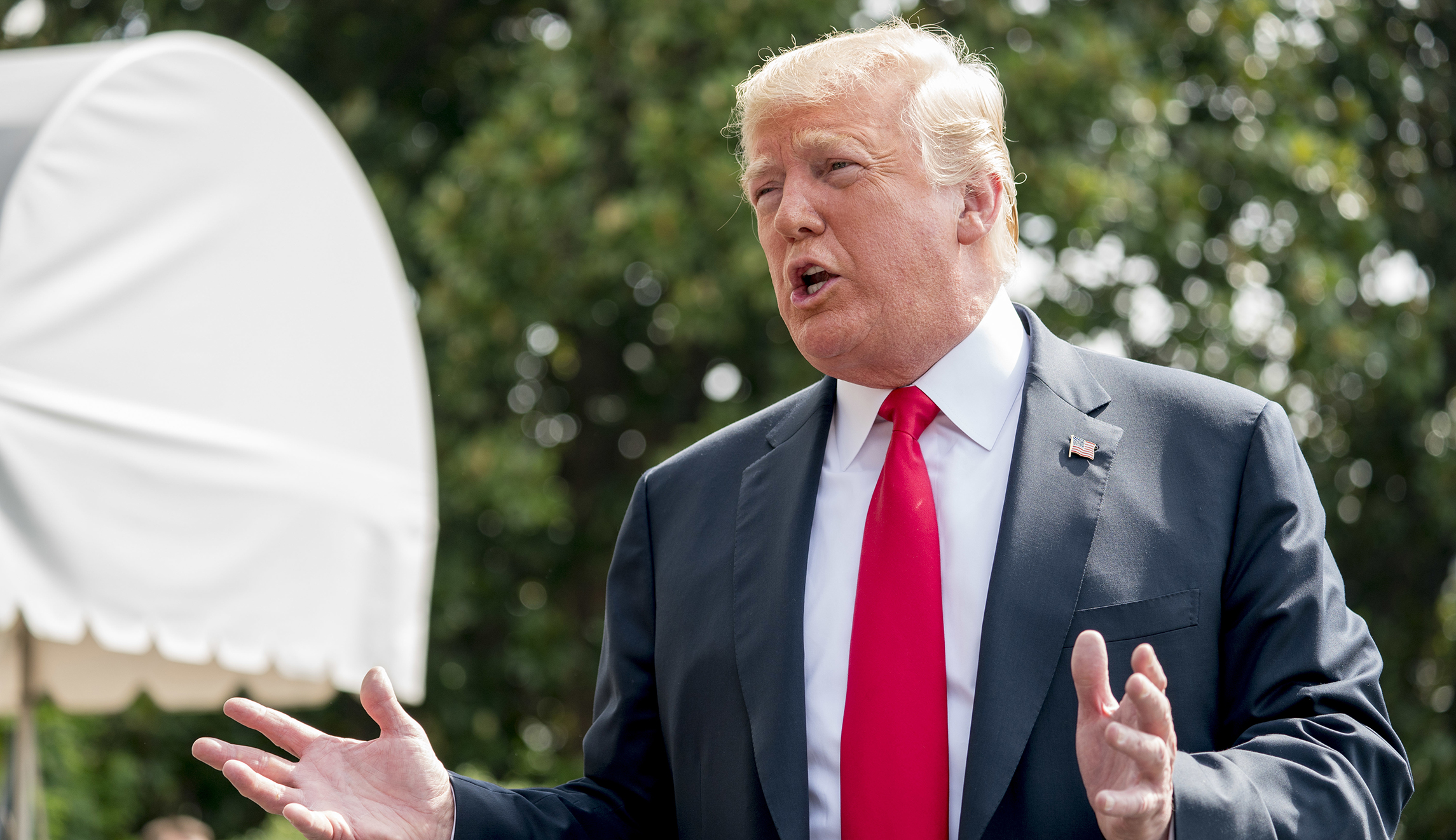 Trump downplays prospects for this week’s trade talks with China