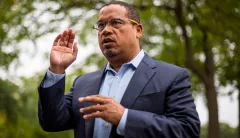 ‘Operating based on political considerations’: Keith Ellison says Trump’s and Barr’s blaming of antifa for riots is misplaced