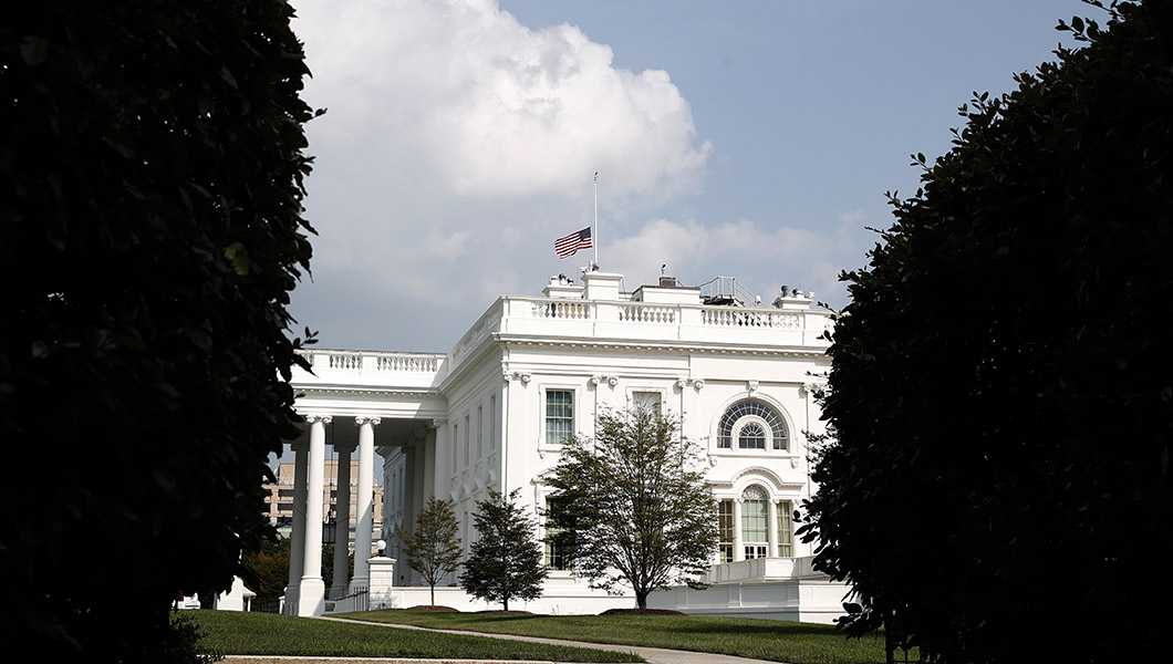White House lowers flag to half-staff after backlash
