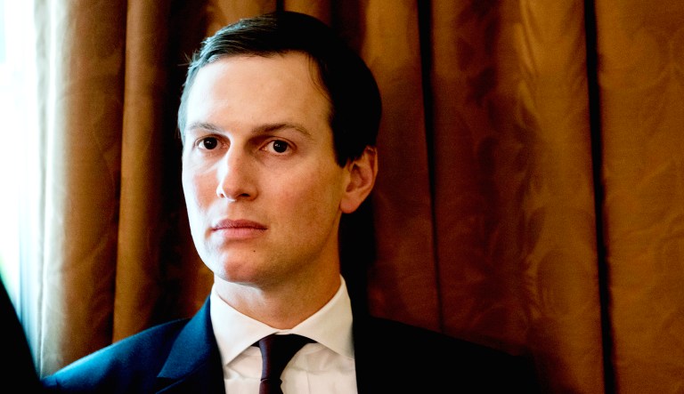 White House senior adviser Jared Kushner attends a Cabinet meeting in the Cabinet Room of the White House in D.C.