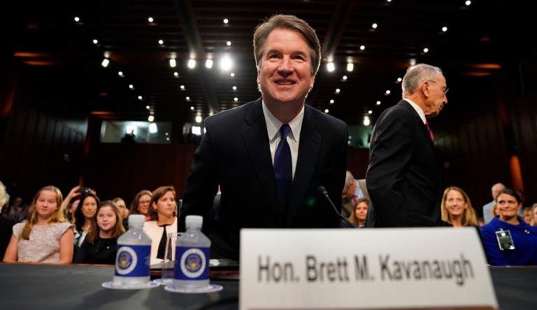 Supreme Court nominee Brett Kavanaugh arrives at the Senate Judiciary Committee on Capitol Hill, Tuesday, Sept. 4, 2018, in Washington, to begin his confirmation hearing to replace retired Justice Anthony Kennedy.