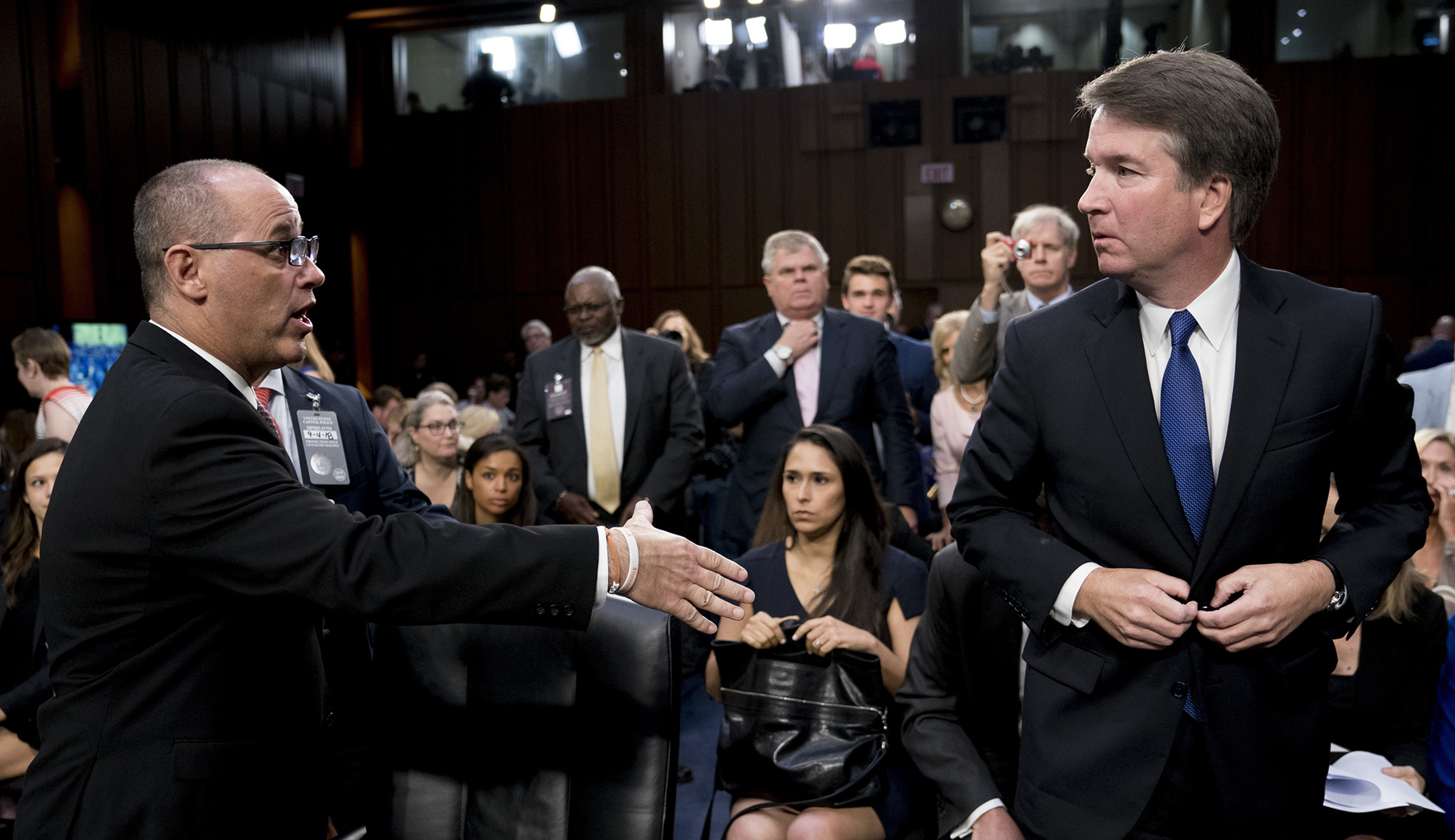 White House defends Brett Kavanaugh after run-in with father of Parkland shooting victim