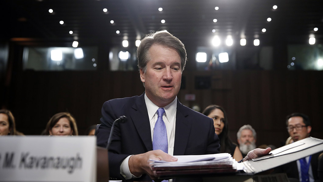 Former boyfriend of Kavanaugh’s third accuser filed restraining order against her