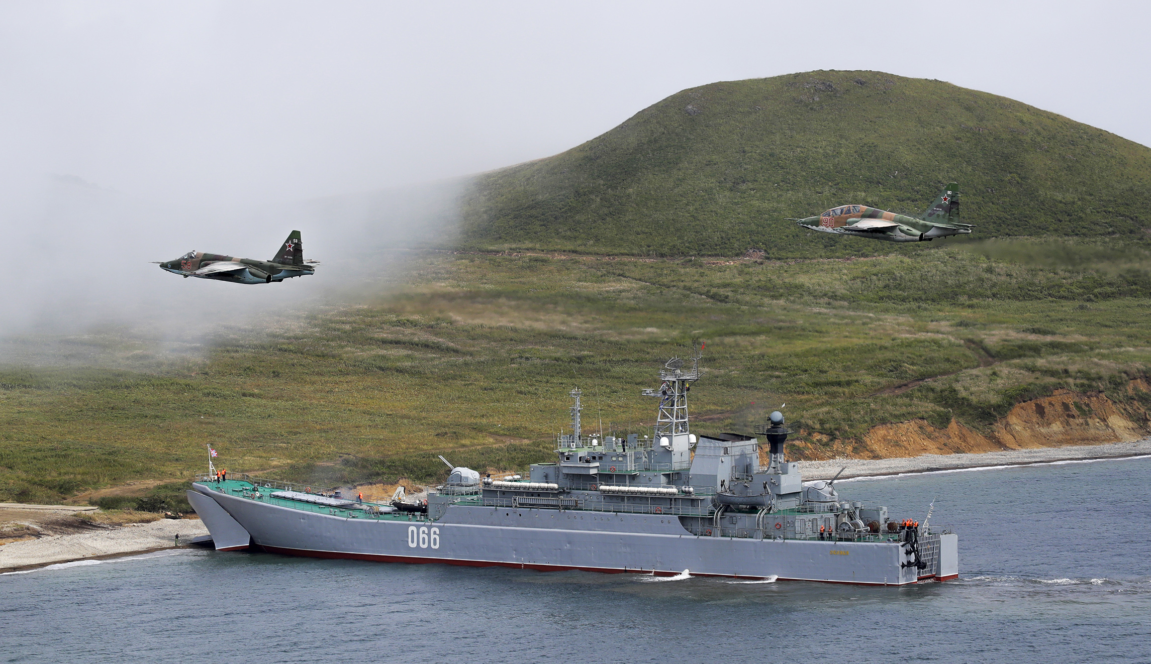 In Japan, Russia is moving troops, not memes