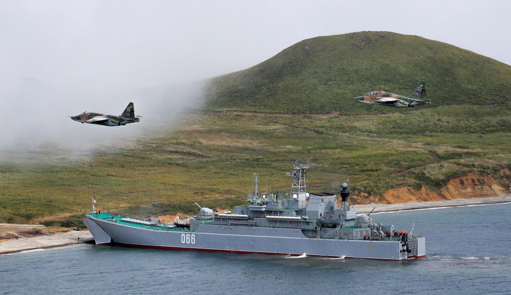 In Japan, Russia is moving troops, not memes