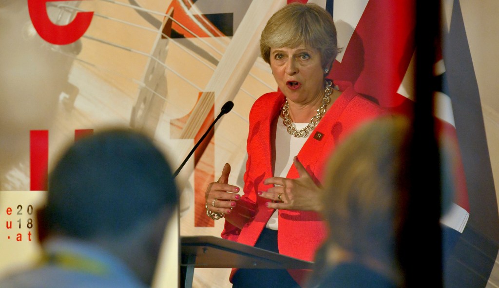 Theresa May is stuck between a Brexit rock and two political whirlpools