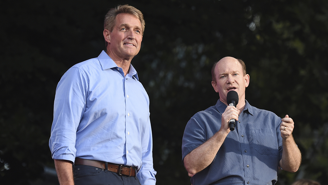 Flake, Coons tell Trump to back off the Fed