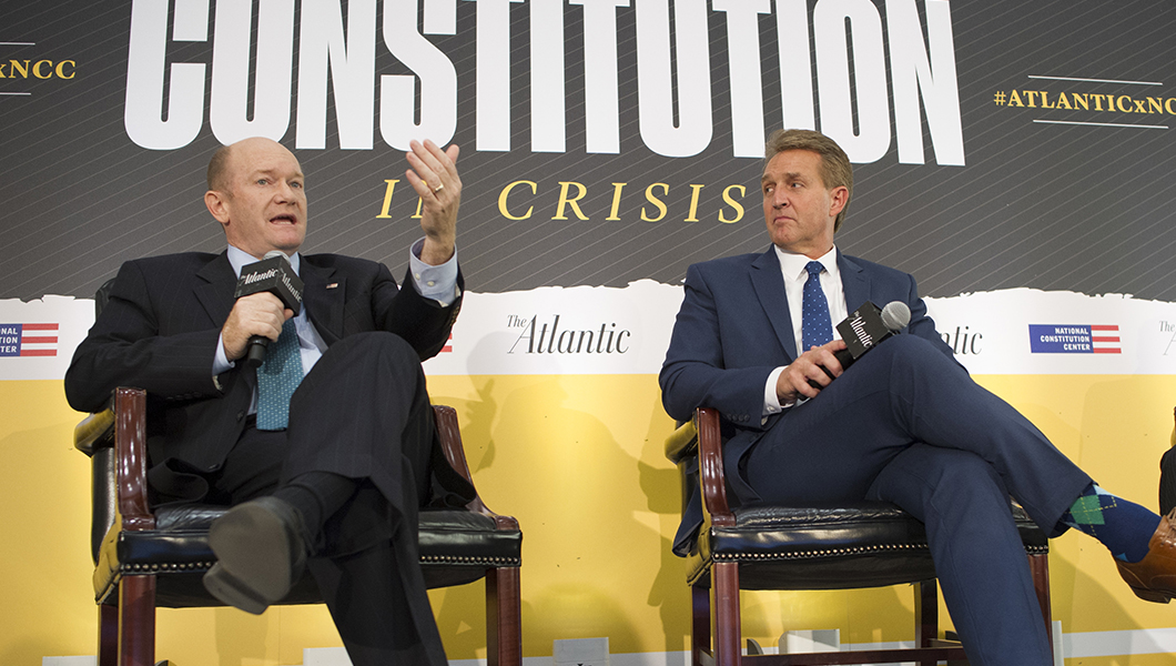 Flake, Coons plan to bring up Mueller protection bill after Sessions firing