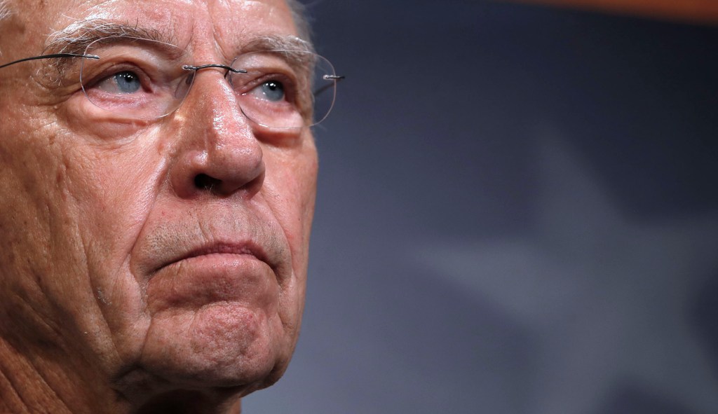Grassley pushes GOP to vote on criminal justice reform