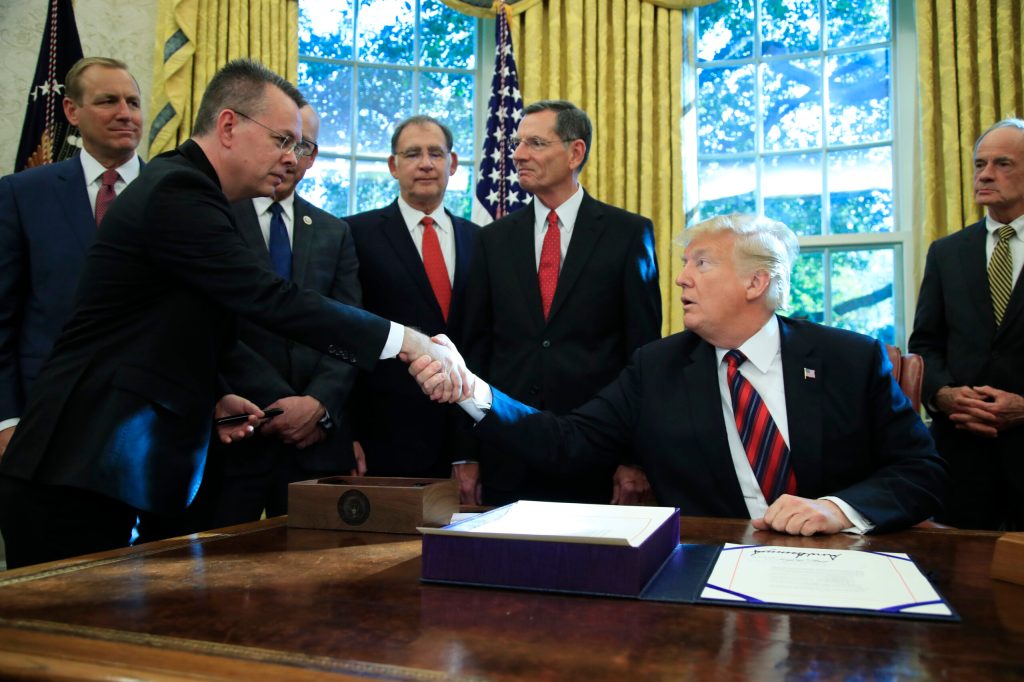 Pastor Andrew Brunson ‘astounded at the speed with which the US is imploding’ and predicts persecution