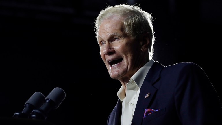 Sen. Bill Nelson, D-Fla., speaks during a campaign rally.