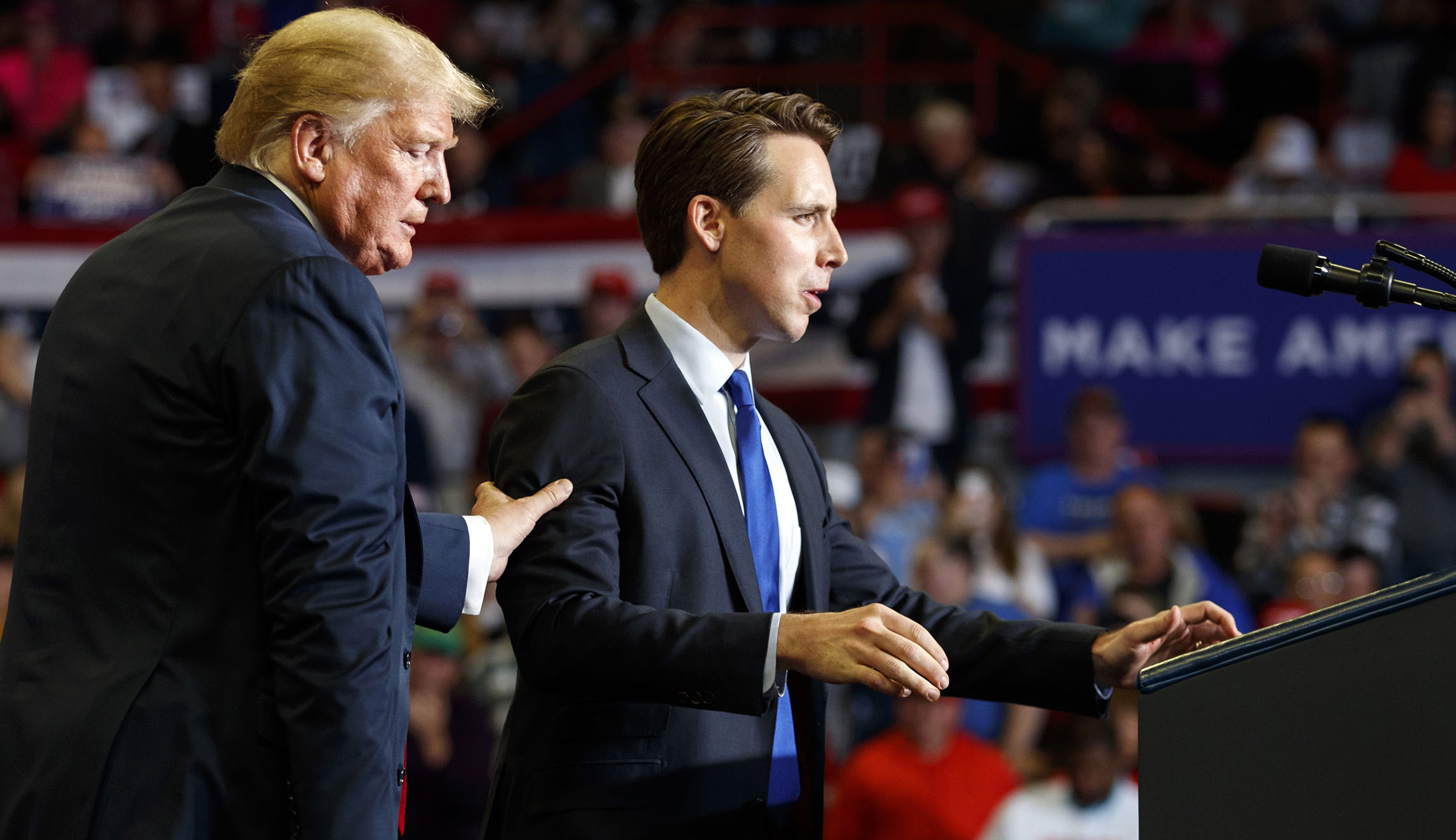 Trump: Josh Hawley didn’t leave my rally early