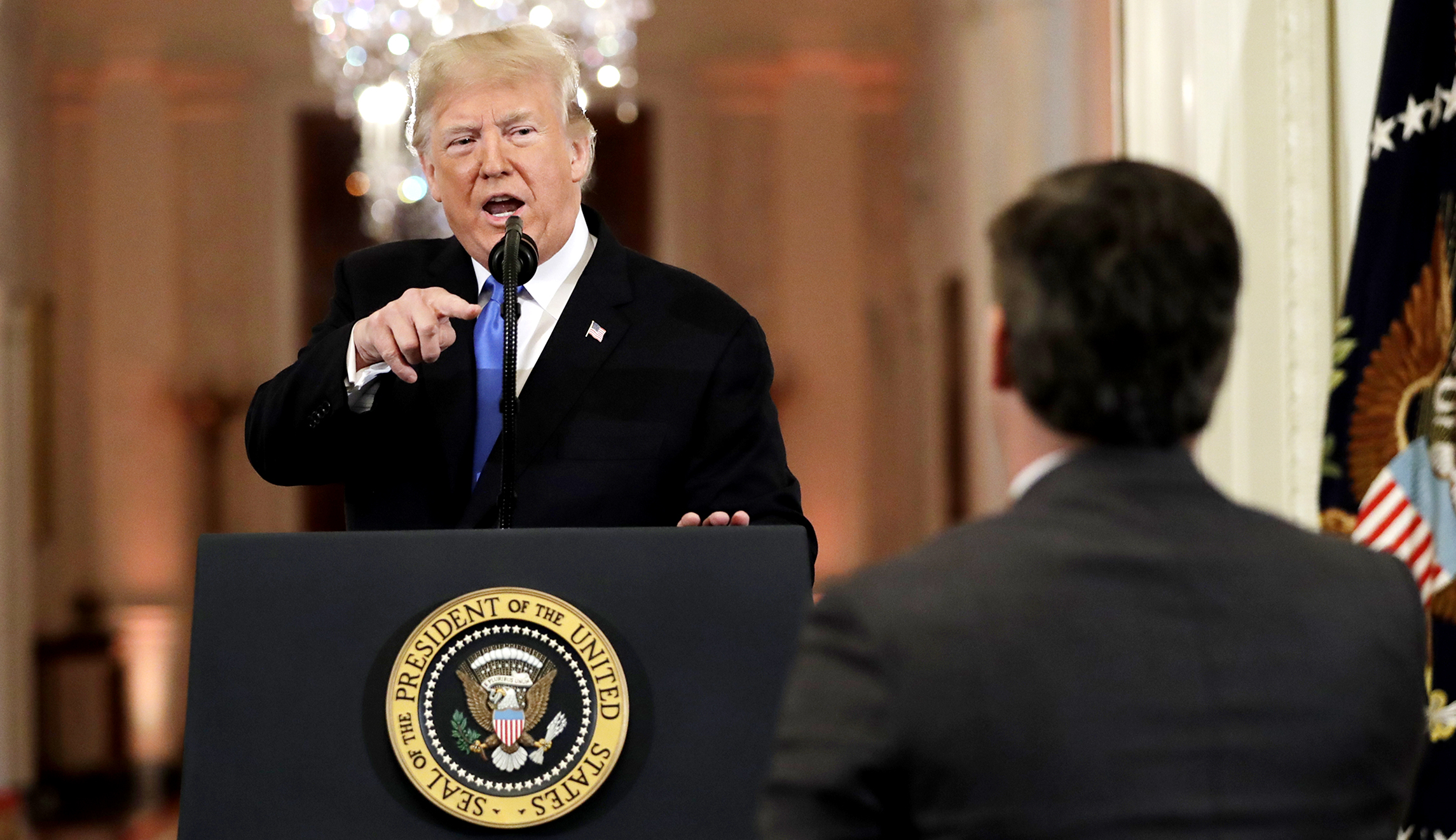 ‘Worst record in the history of broadcasting’: Trump rips CNN’s Jim Acosta after being accused of lying