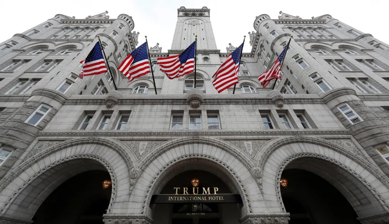 In this Dec. 21, 2016, file photo, the Trump International Hotel at 1100 Pennsylvania Avenue NW is seen in Washington.