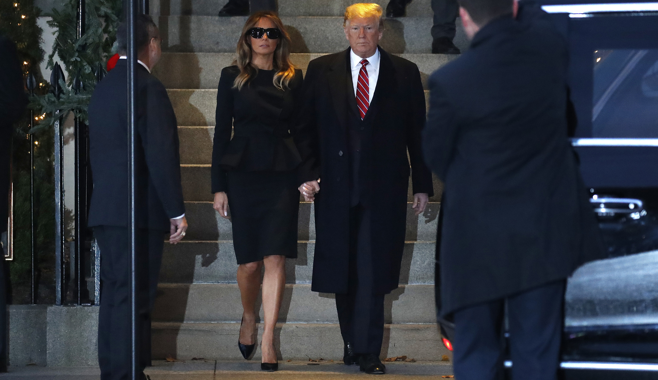 Trump celebrates life of George H.W. Bush ahead of funeral service