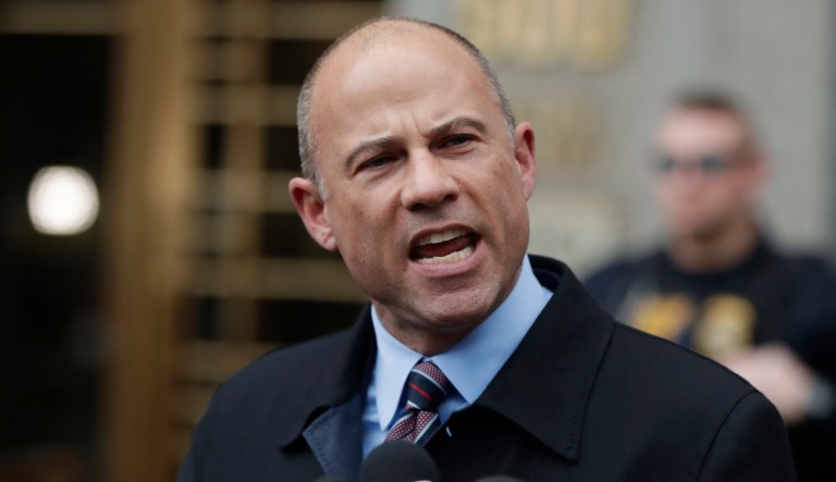 Michael Avenatti, lawyer for porn star Stormy Daniels, speaks outside court Michael Cohen's sentencing in New York, Wednesday, Dec. 12, 2018. Cohen was sentenced Wednesday to three years in prison for an array of crimes that included arranging the payment of hush money to two women that he says was done at the direction of Trump.